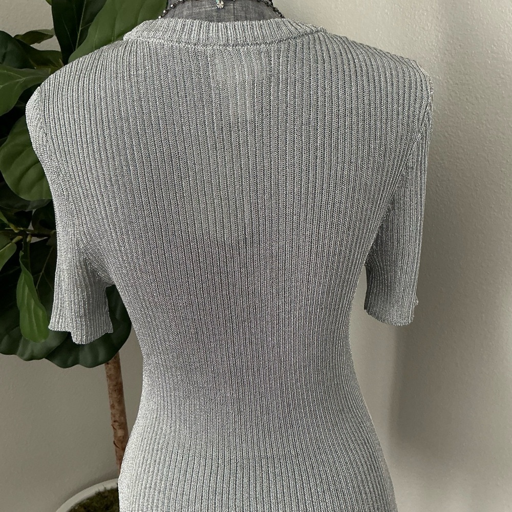 H&M Metallic Rib Knit Top - Picture 9 of 13